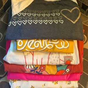 M Girls Long Shirt Tees Bundle 6 Tees